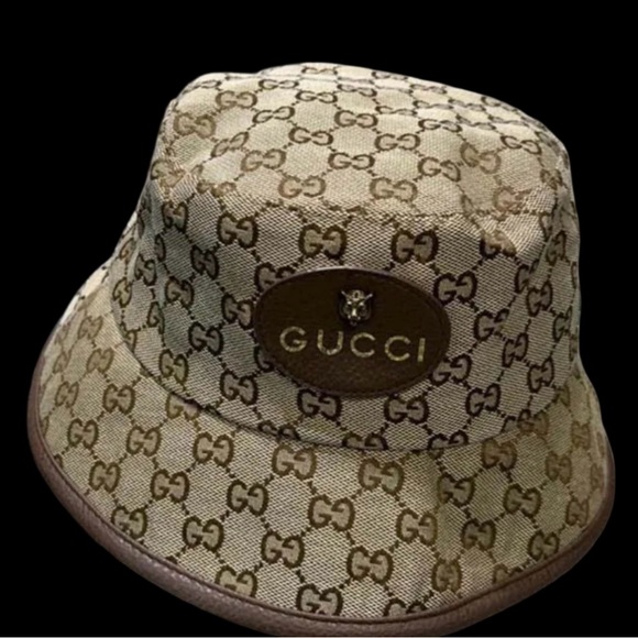 Gucci Tan Monogram Bucket Hat - Picture 1 of 3